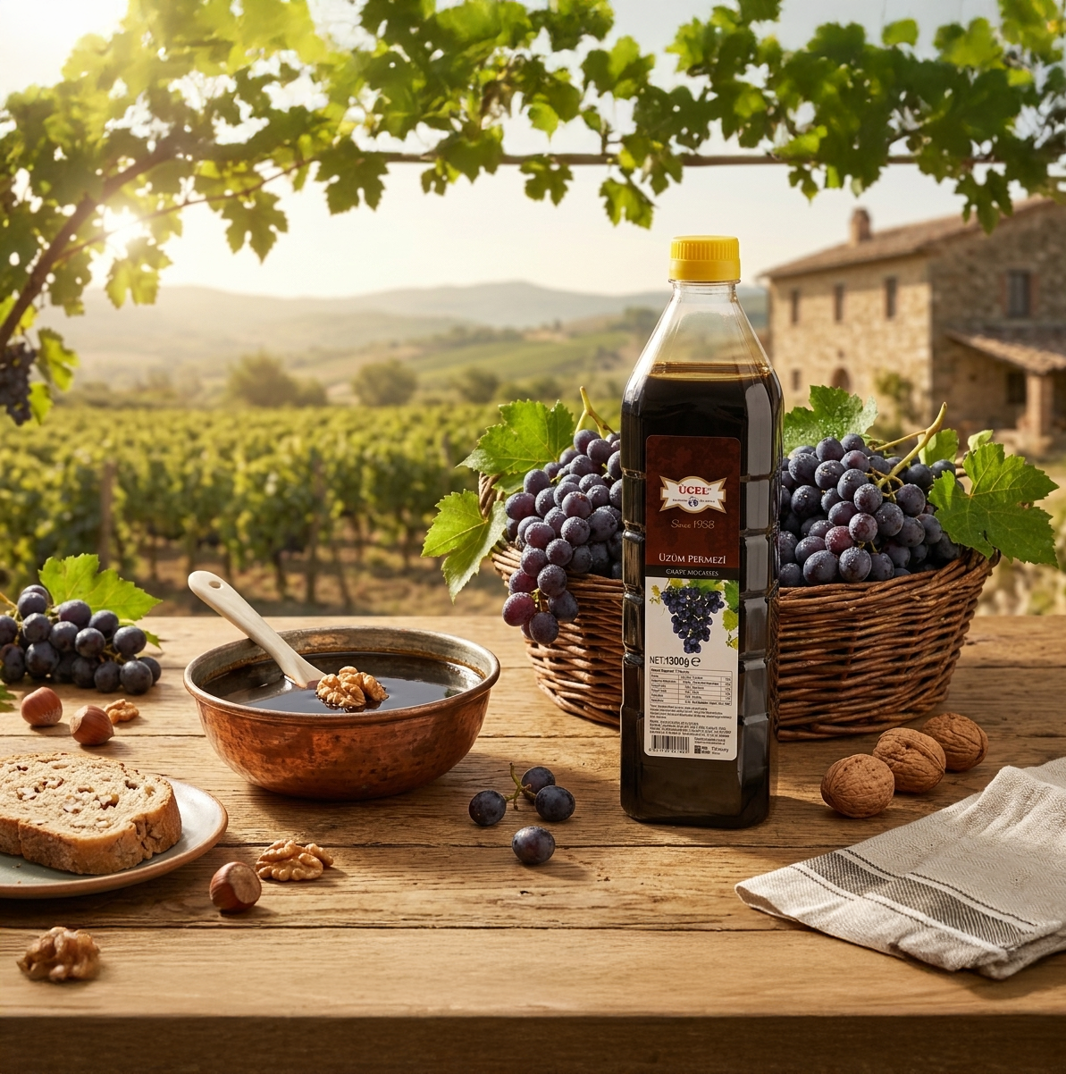 Üçel Üzüm Pekmezi 1300 Gr